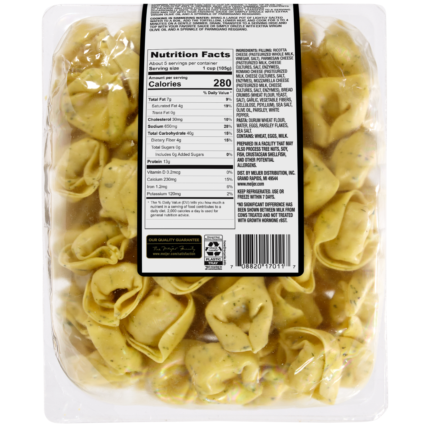 slide 2 of 3, Frederik's by Meijer Refrigerated Pasta Cheese and Garlic Tortellini, 20 oz, 20 oz