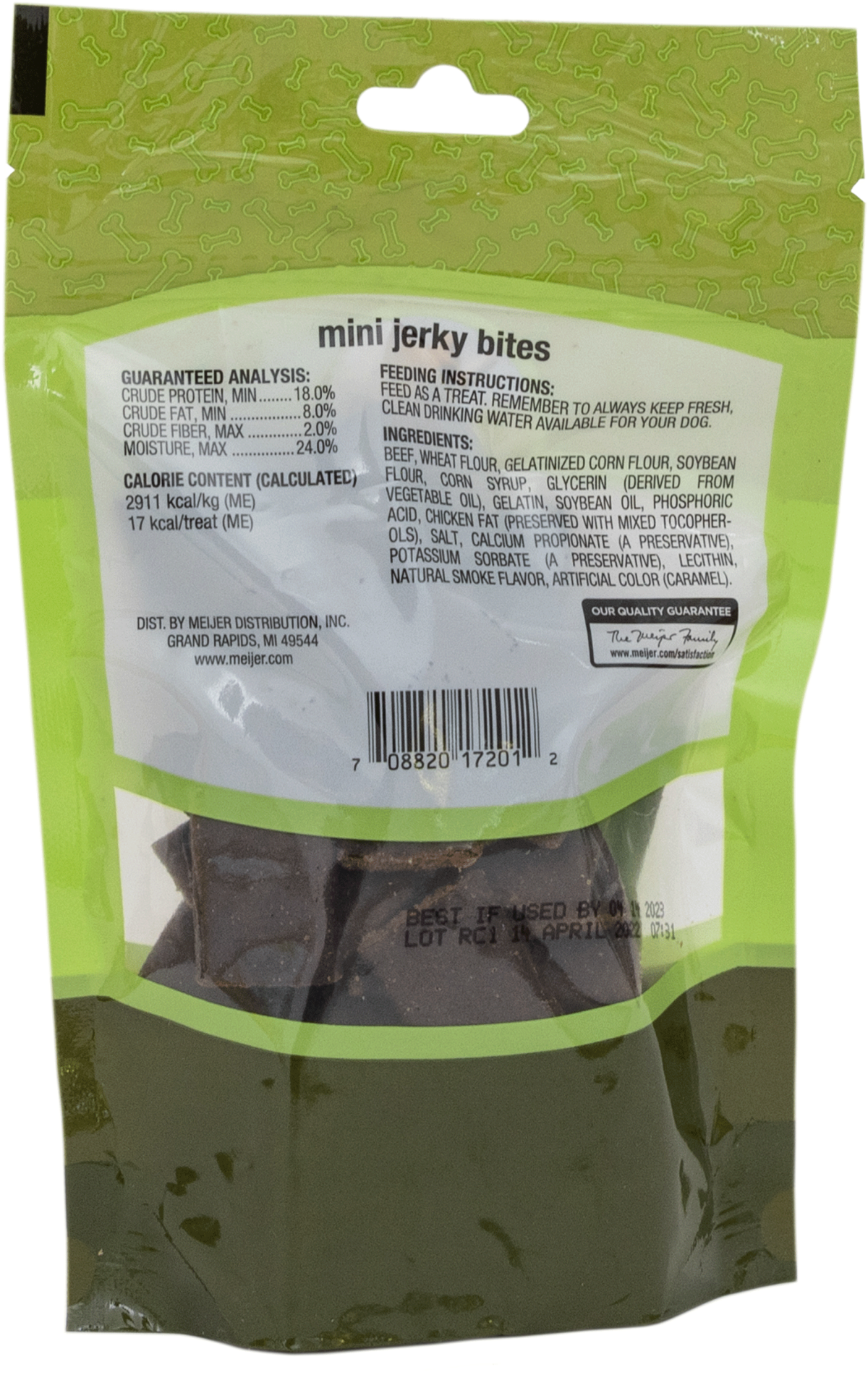 slide 2 of 2, Meijer Jerky Bites Dog Treats, 6 oz