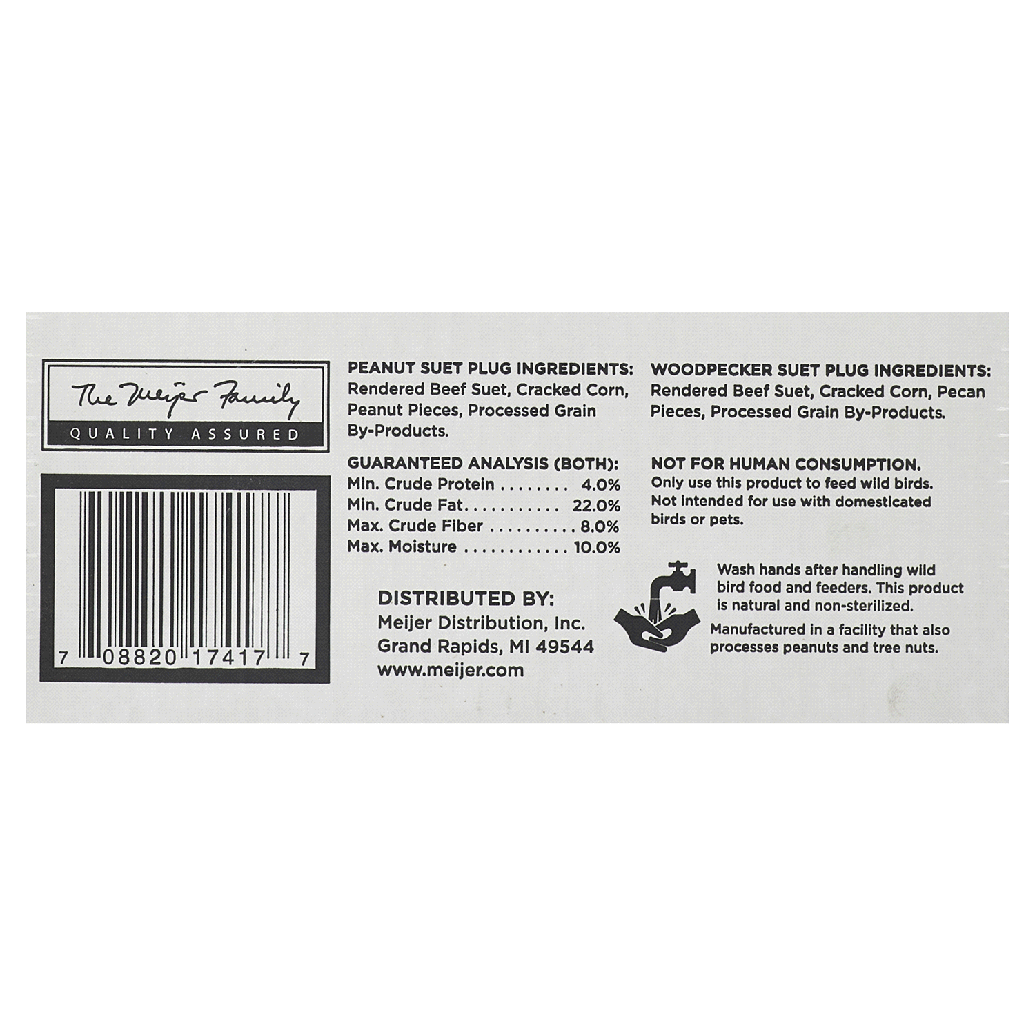 slide 5 of 5, MEIJER WB PEANUT SUET BALLS, 4 ct; 4 fl oz