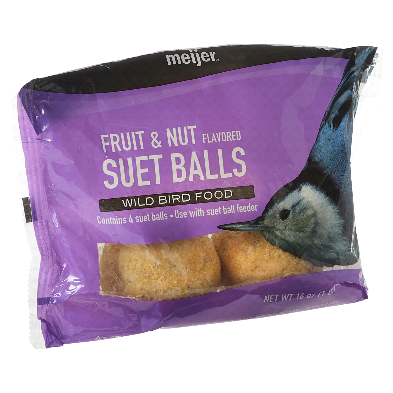 slide 2 of 2, MEIJER WB PEANUT SUET BALLS, 4 ct; 4 fl oz
