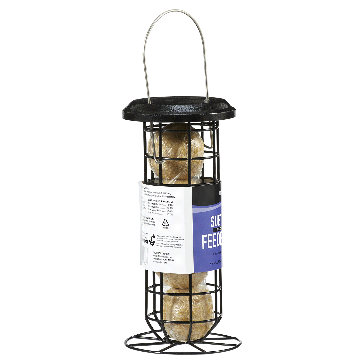 slide 3 of 5, MEIJER WB SUET BALL/FEEDER COMBO PK, 1 ct