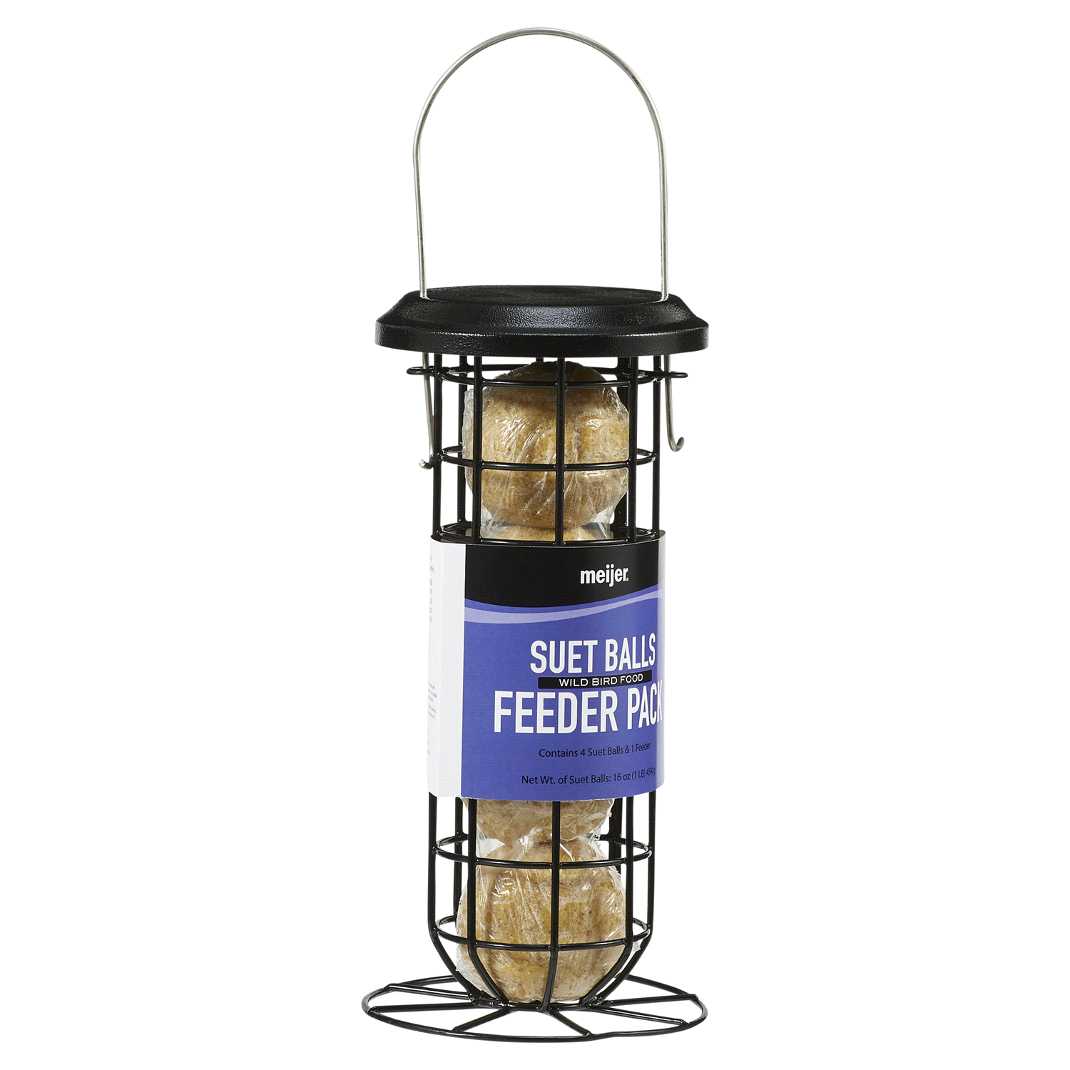 slide 4 of 5, MEIJER WB SUET BALL/FEEDER COMBO PK, 1 ct