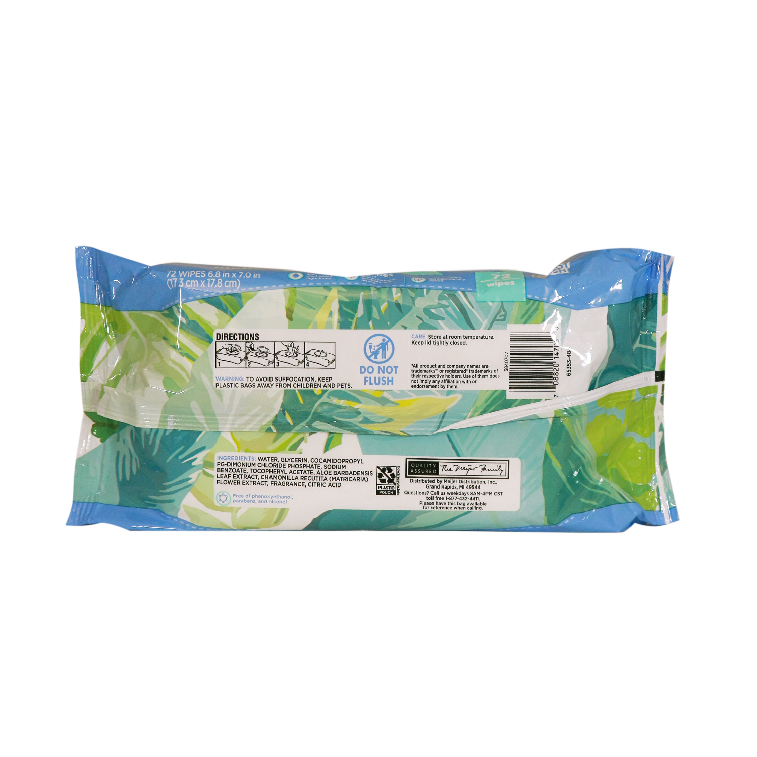 slide 3 of 8, Meijer Baby Wipes, Sensitive Fragrance Free, Soft Pack, 72 ct, 72 ct