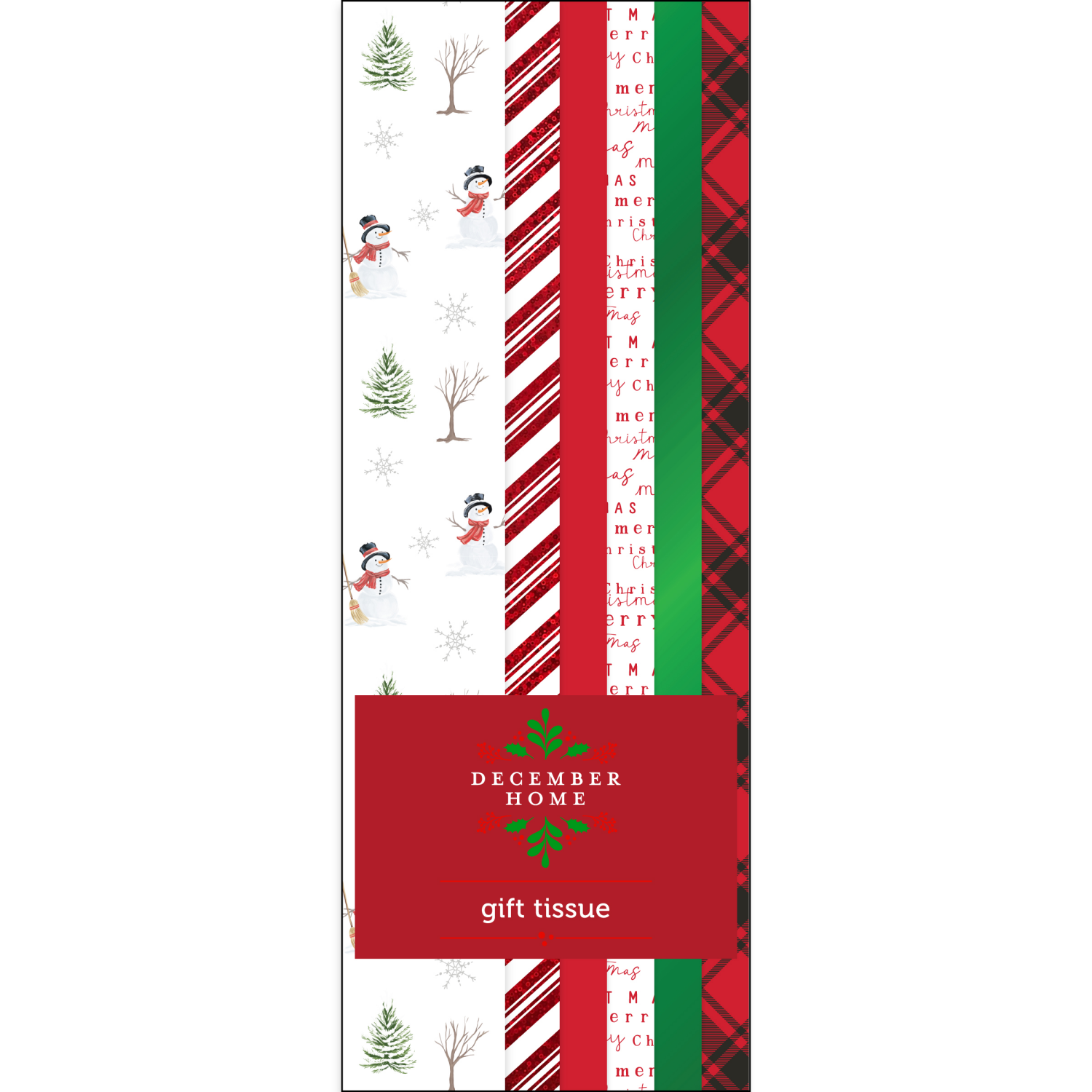 slide 1 of 1, December Home Mylar Tissue Combo Pack, 50 ct