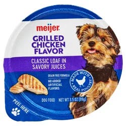 Meijer Grilled Chicken Flavor Classic Loaf, Wet Dog Food, 3.5 Oz
