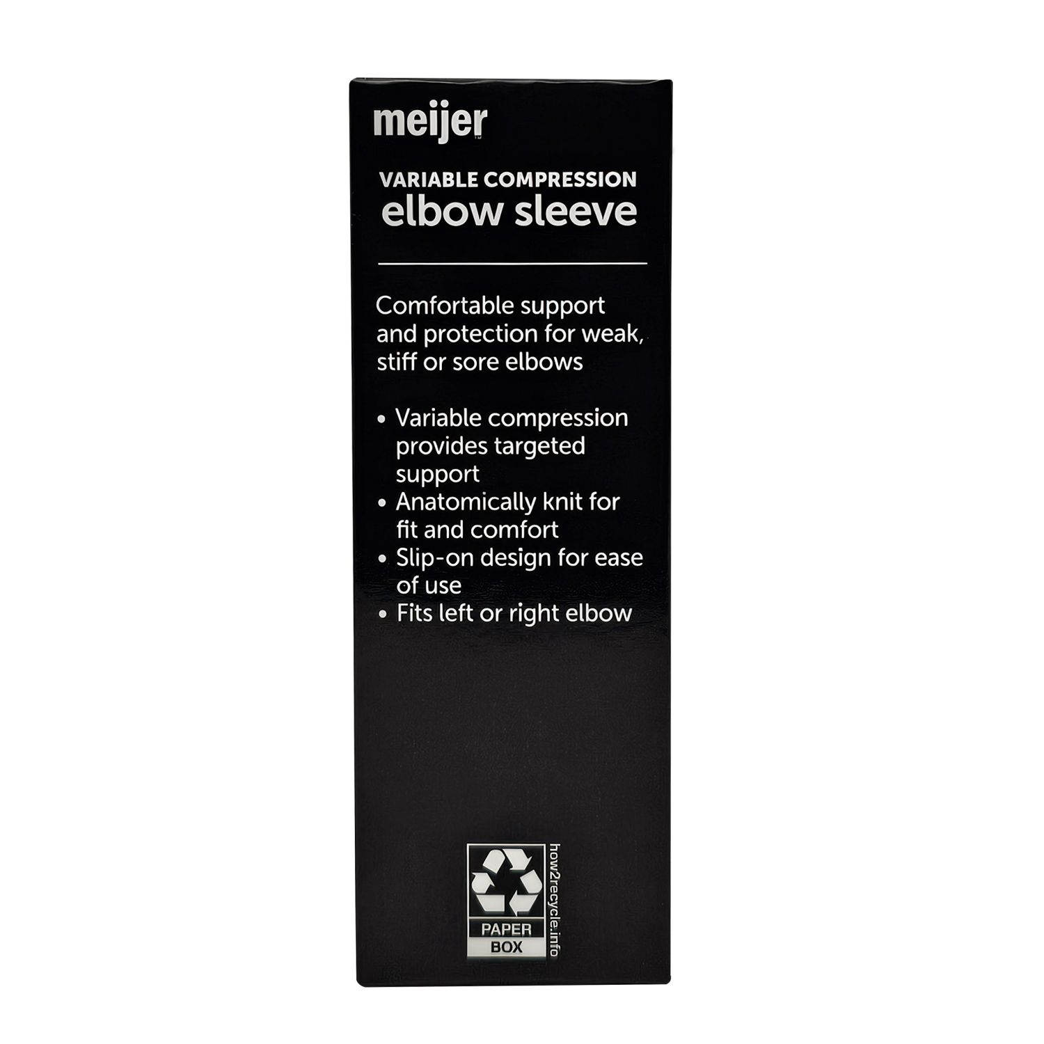 slide 3 of 3, Meijer Elbow Compression Sleeve S/M, SM/MED