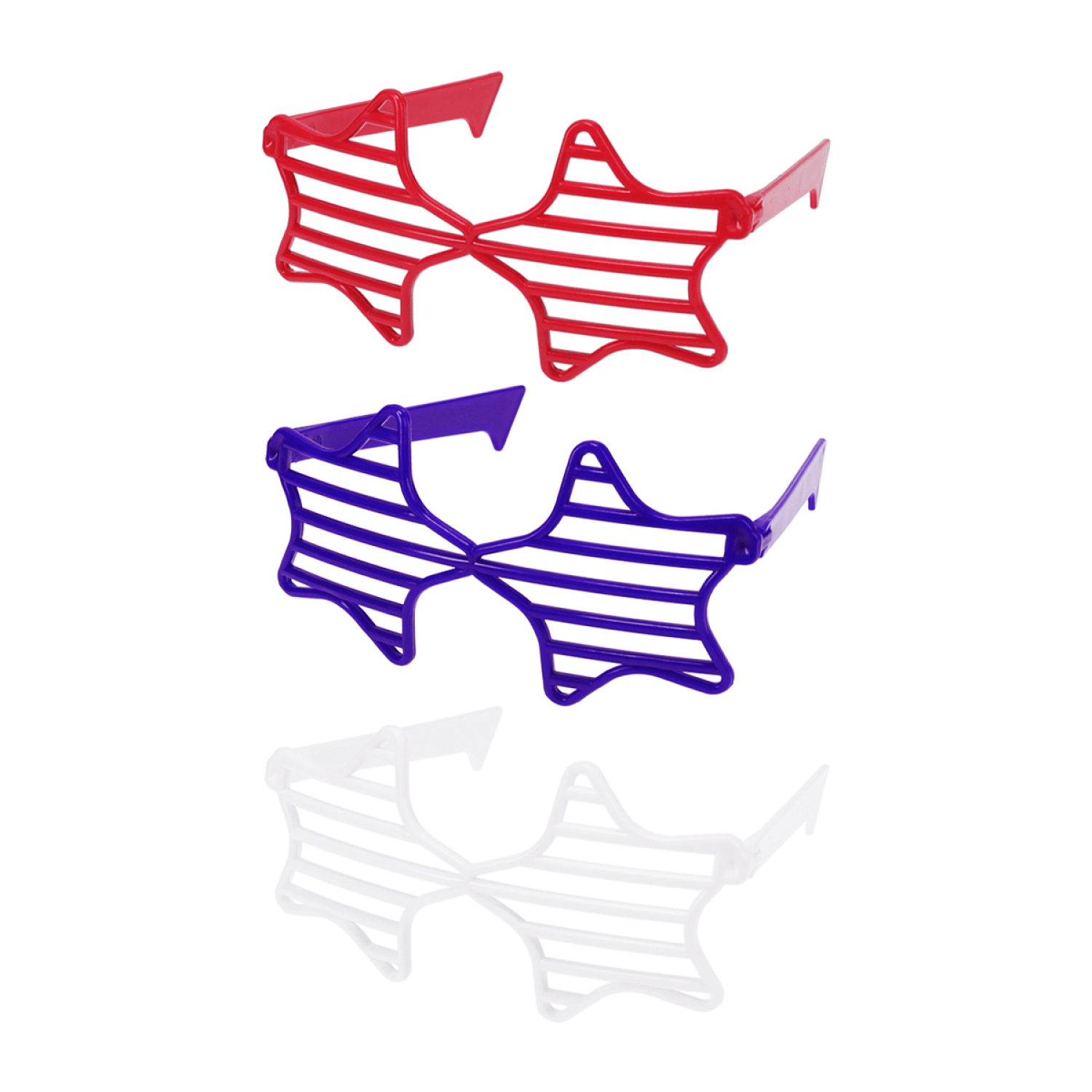 slide 5 of 5, Meijer Corporate Seasonal Meijer Patriotic Glasses, 6 ct