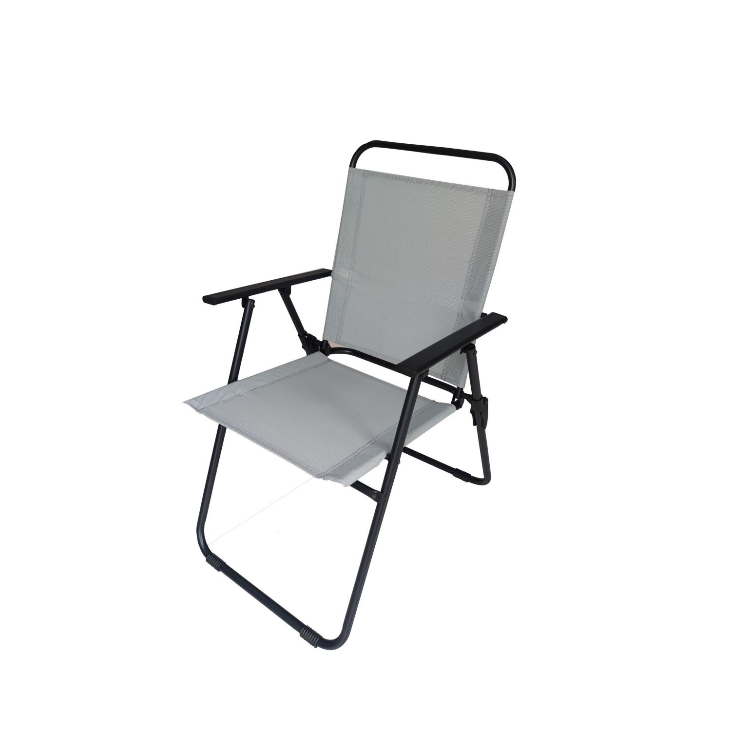 slide 5 of 5, Room & Retreat, Sling Folding Chair, Gray, 25.98 in