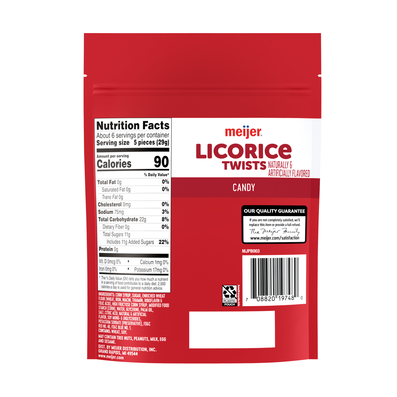 slide 2 of 2, Meijer Licorice Twist Candy, 6oz, 6 oz