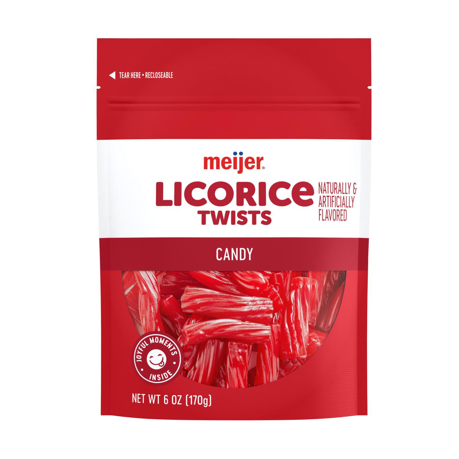 slide 1 of 2, Meijer Licorice Twist Candy, 6oz, 6 oz
