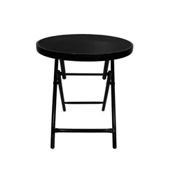 Room & Retreat Steel Mesh Folding Table, 18 in