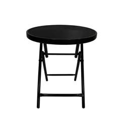 Room & Retreat Steel Mesh Folding Table, 18 in