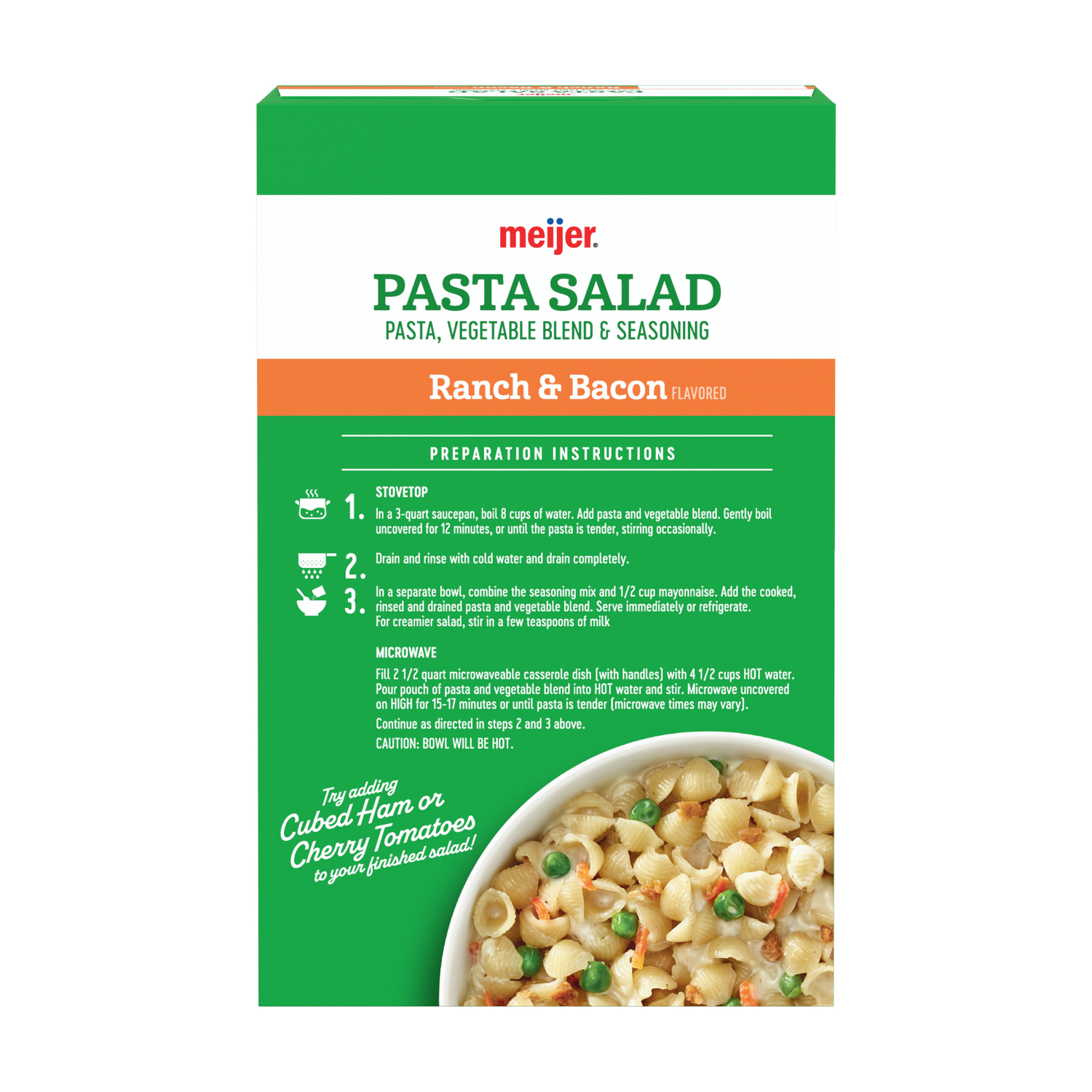 slide 2 of 6, Meijer Ranch & Bacon Pasta Salad, 7.5 oz