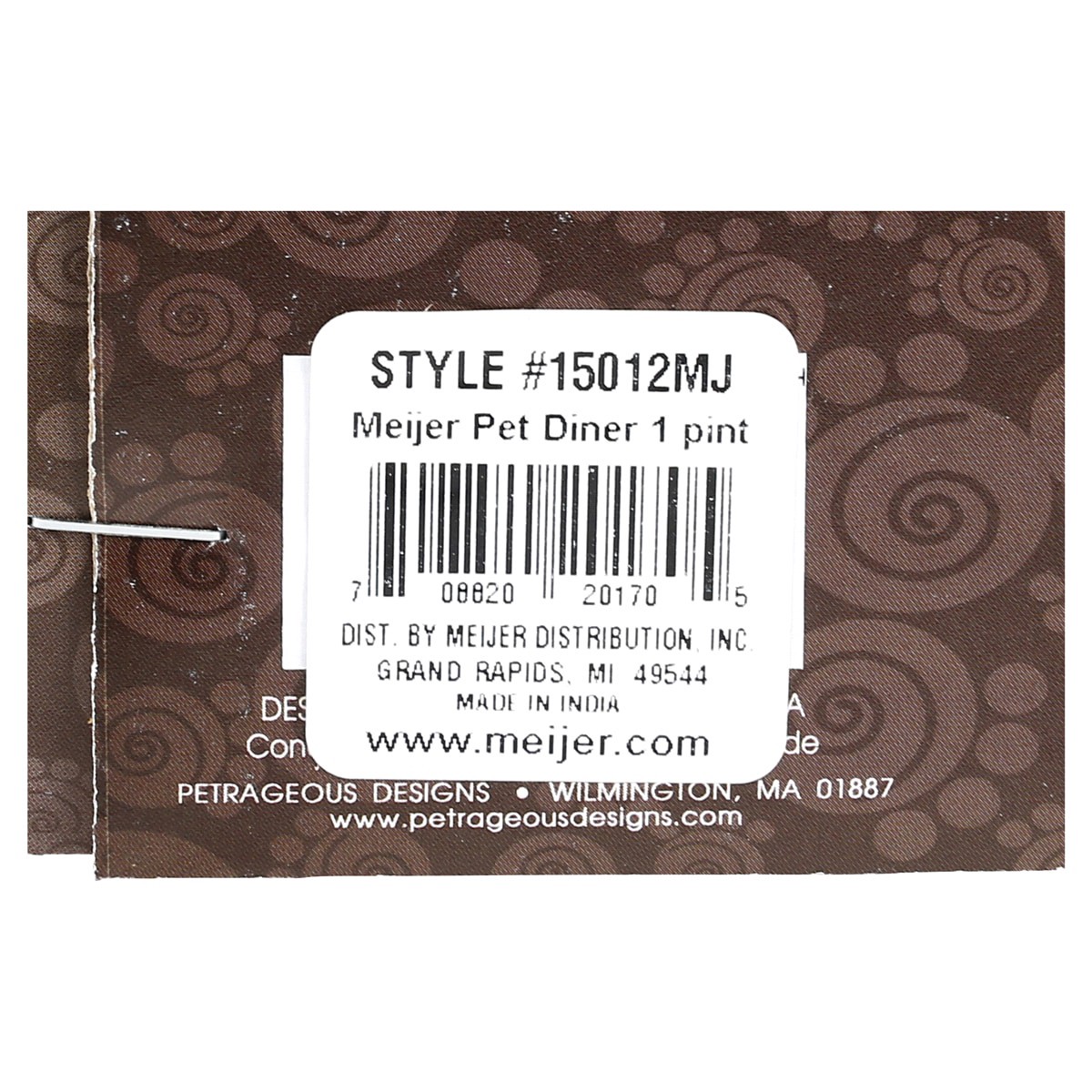 slide 2 of 2, Meijer Elevated Pet Feeder, 1 Cup, 1 pint