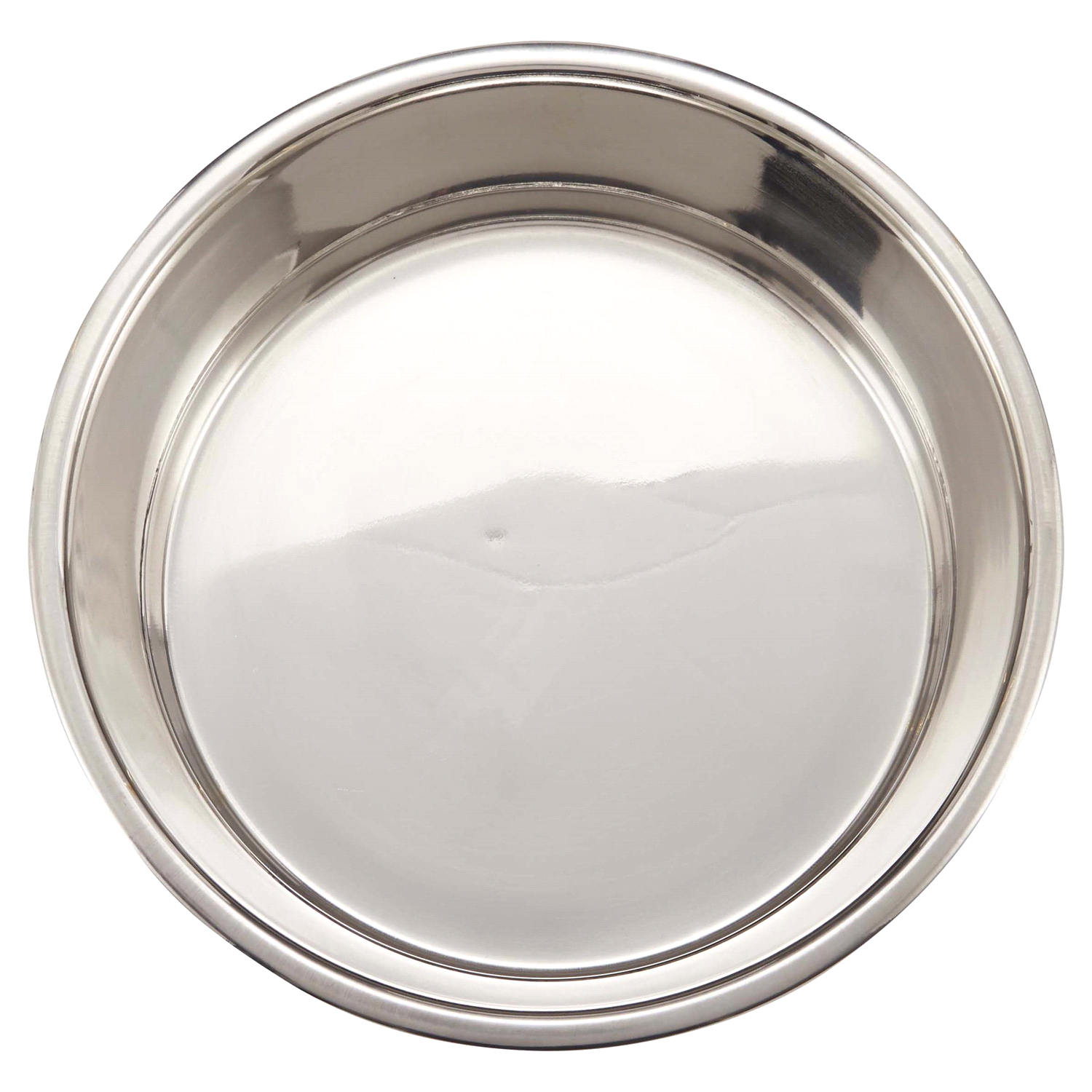 slide 2 of 2, Meijer Stainless Steel Dog Bowl with Removable Aqua Blue Non-Slip Ring, 1.5 qt