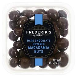 FREDERIKS BY MEIJER Frederik's By Meijer Dark Chocolate Macadamia Nuts, 4.5 Oz.