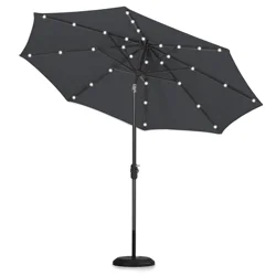 Room & Retreat Solar Patio Umbrella, 9ft