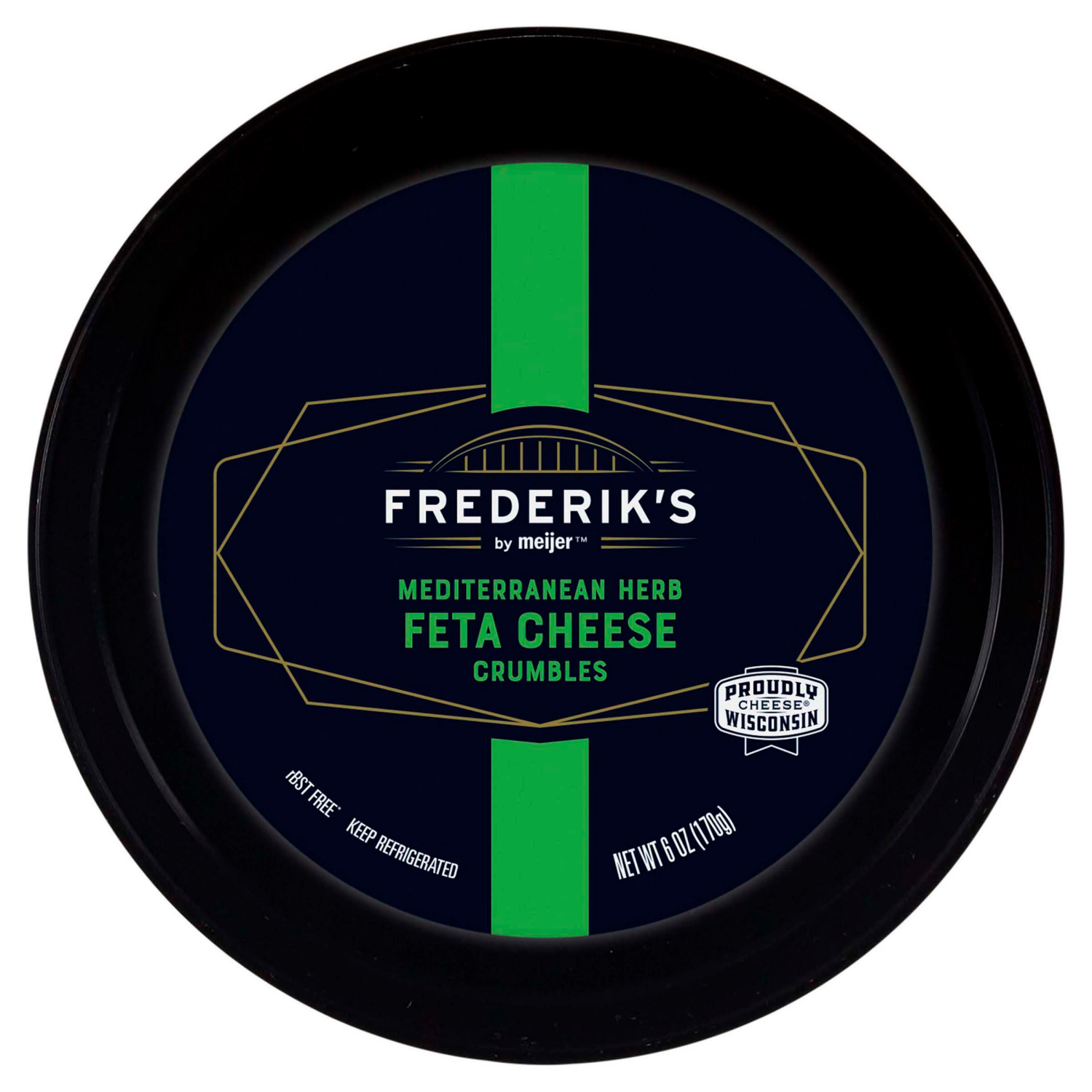 slide 5 of 5, Frederik's by Meijer Mediterranean Herb Feta Cheese Crumbles, 6 oz., 6 oz