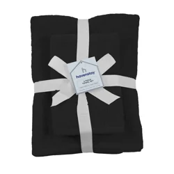 Havenstay Towel Set, 30 in x 52 in & 16 in x 26 in, 4pk, Meteorite