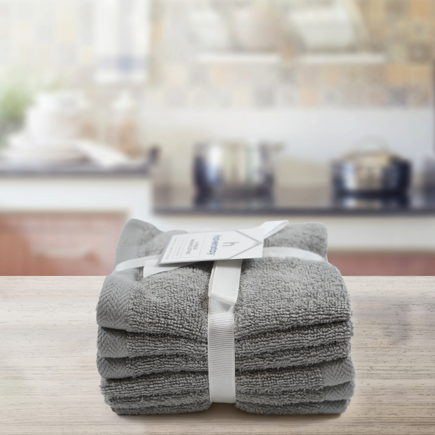 slide 2 of 4, Havenstay Washcloth, 12 in x 12 in, 6pk, Ultimate Gray, 6 ct