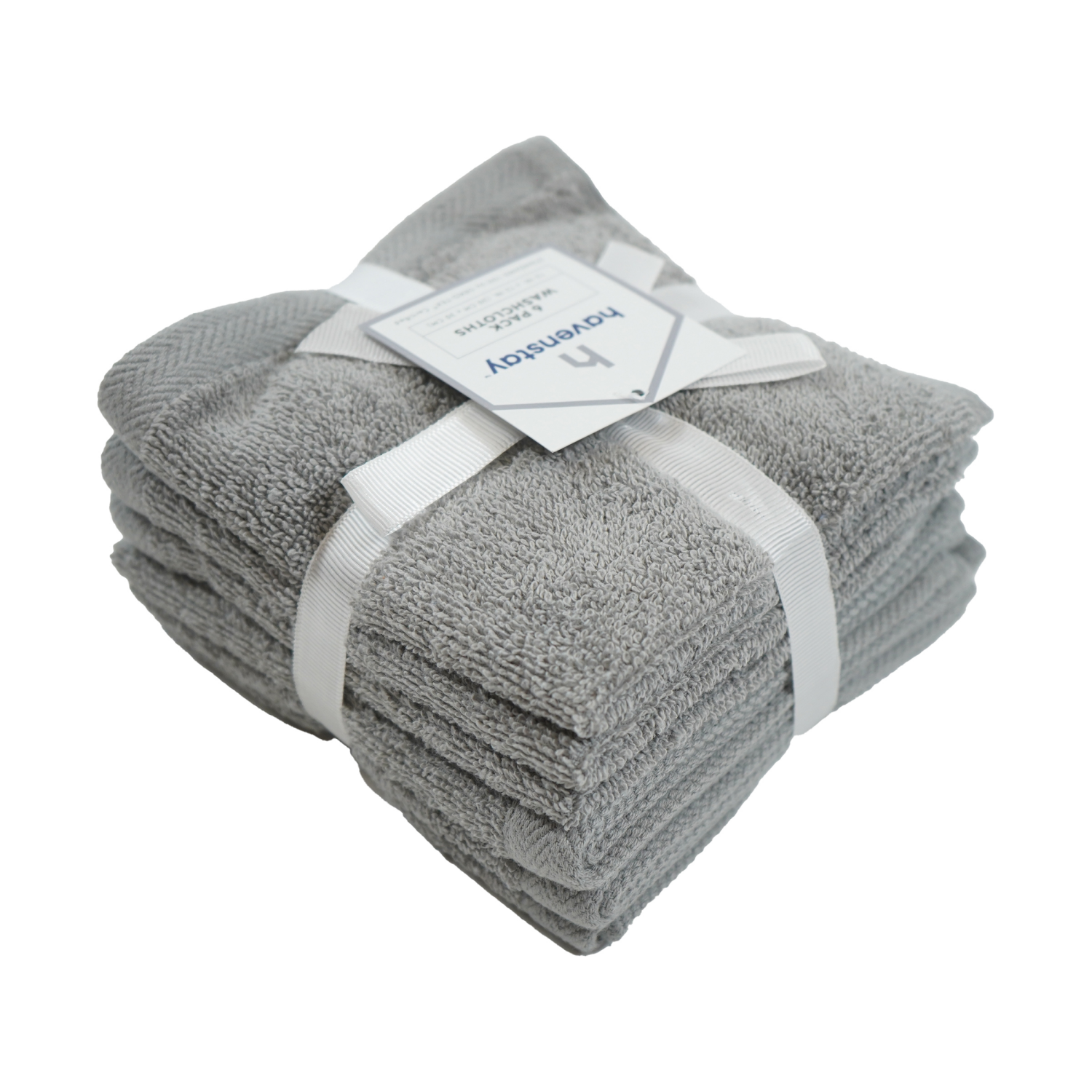 slide 3 of 4, Havenstay Washcloth, 12 in x 12 in, 6pk, Ultimate Gray, 6 ct