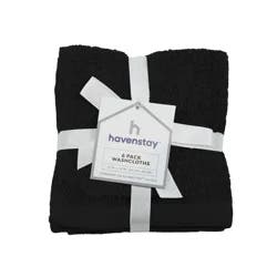 Havenstay Washcloth, 12 in x 12 in, 6pk, Meteorite