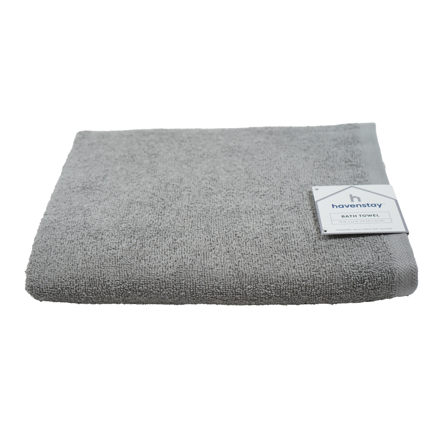 slide 1 of 4, Havenstay Bath Towel, 30 in x 52 in, Ultimate Gray, 30 in x 52 in