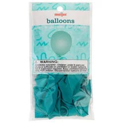 Meijer Helium Balloons Teal, 20 Ct