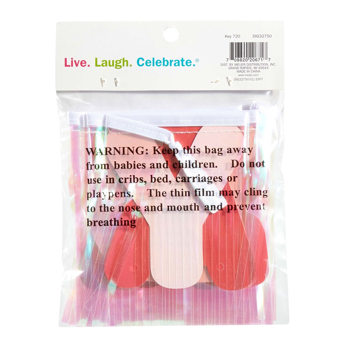 slide 19 of 25, Meijer"Happy Birthday" Fringe Banner, 64 in, 1 ct