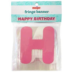 Meijer"Happy Birthday" Fringe Banner, 64 in