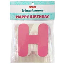 Meijer"Happy Birthday" Fringe Banner, 64 in