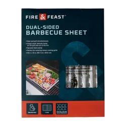 Fire & Feast Dual-Sided Reusable BBQ Sheet 12x18