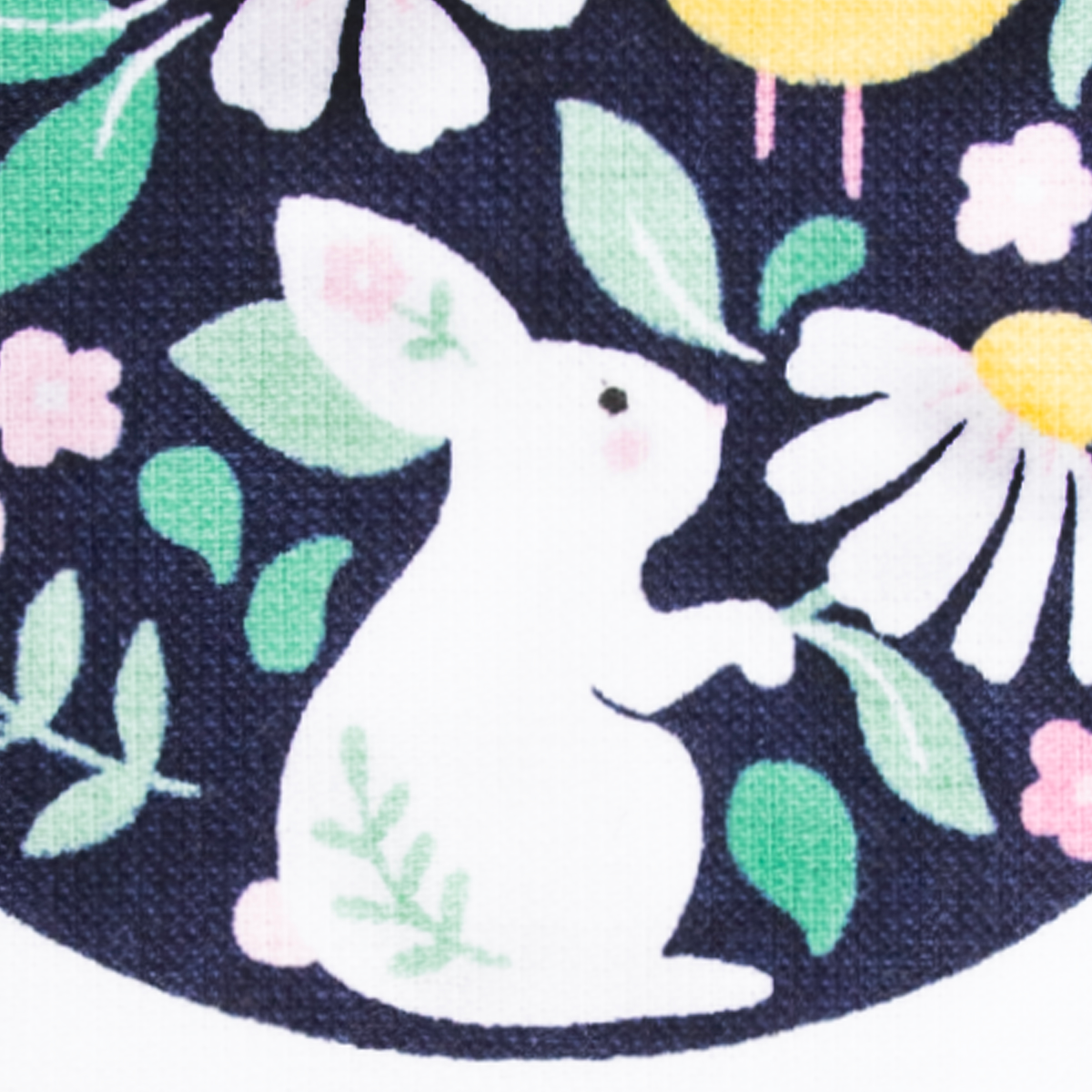 slide 2 of 2, Meijer Corporate Seasonal MCS Folk Buns & Eggs Dual Kitchen Towel with Poms, 16 in x 26 in, 16 in x 26 in