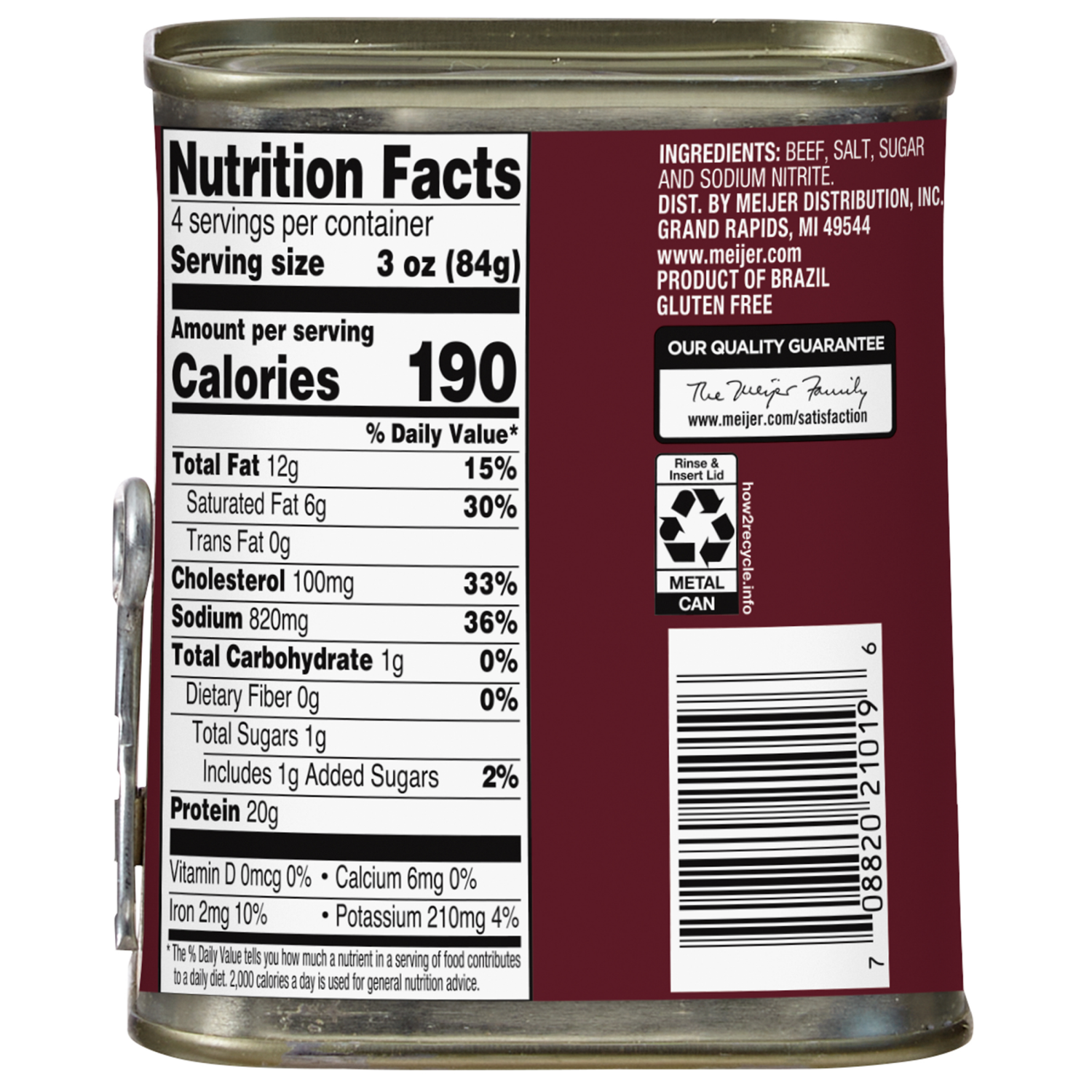 slide 2 of 4, Meijer Corned Beef - 12 oz, 12 oz