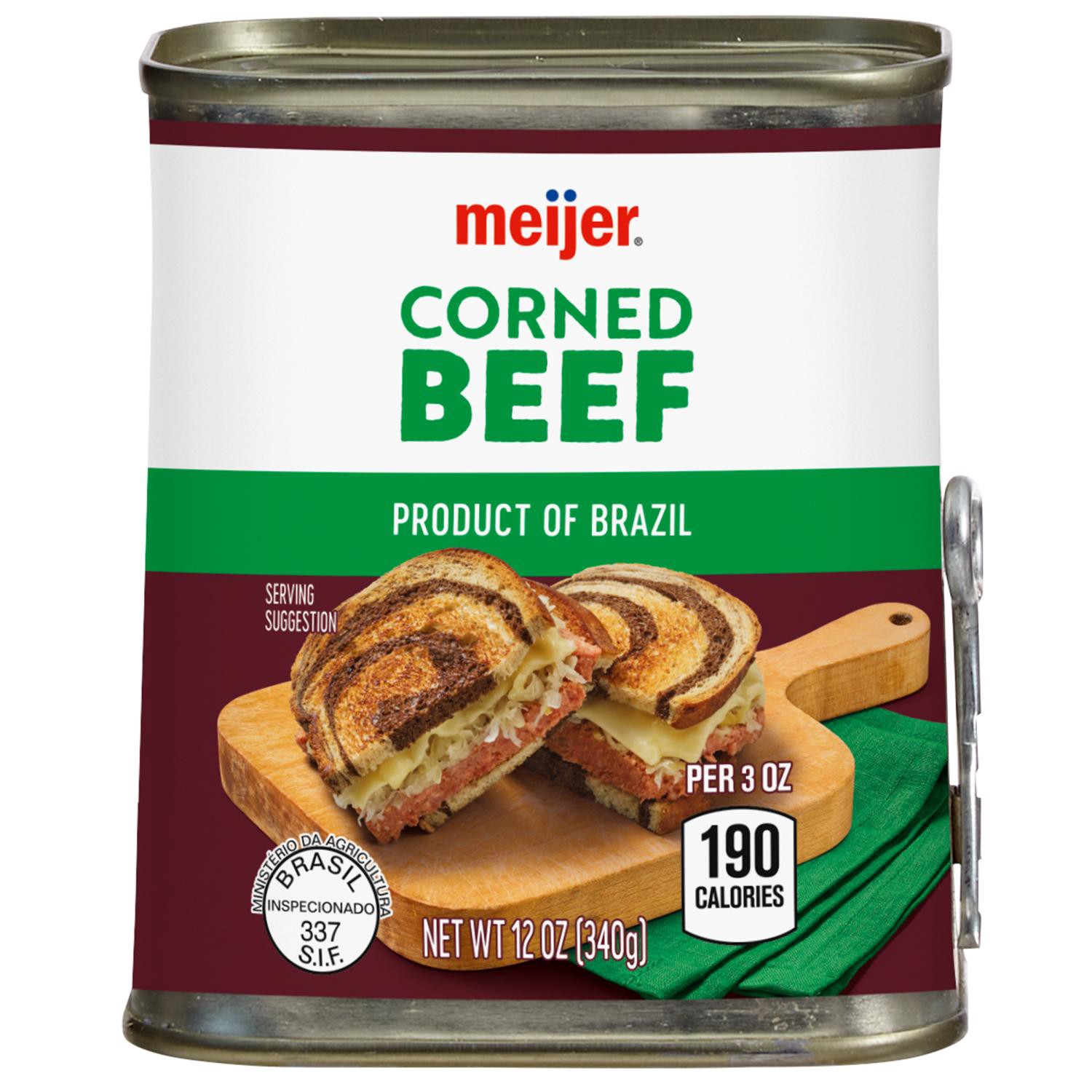 slide 1 of 4, Meijer Corned Beef, 12 Oz, 12 oz