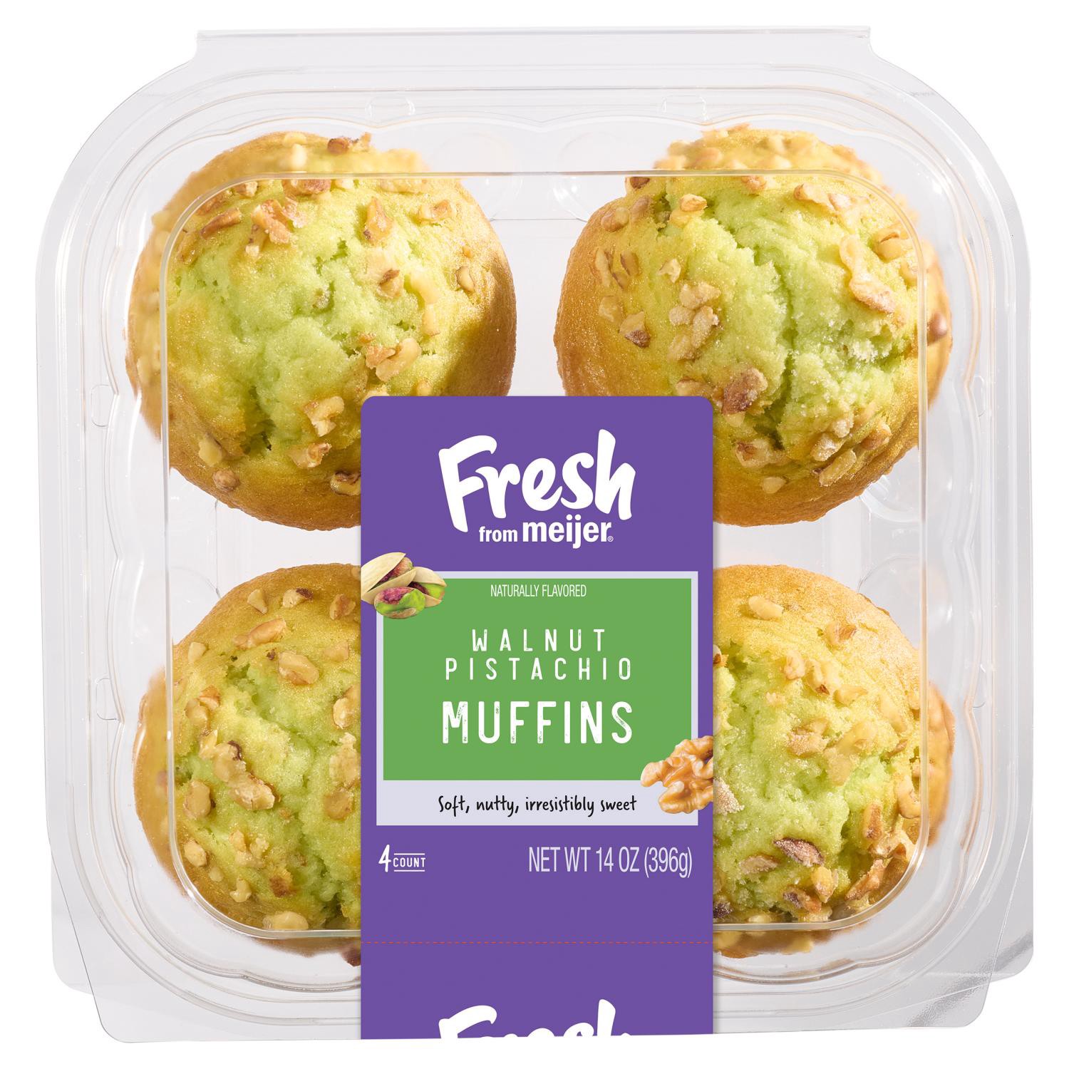 slide 1 of 4, Ffm Muffin Pistachio Walnut 4ct, 4 ct