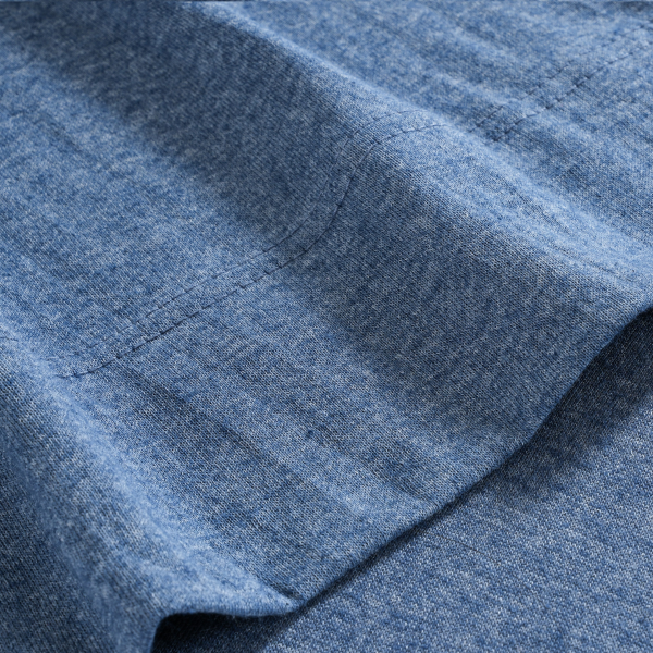 slide 12 of 17, R+R Jersey Knit Pillowcases, Standard, Melange Navy, 1 ct