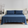 slide 6 of 17, R+R Jersey Knit Pillowcases, Standard, Melange Navy, 1 ct