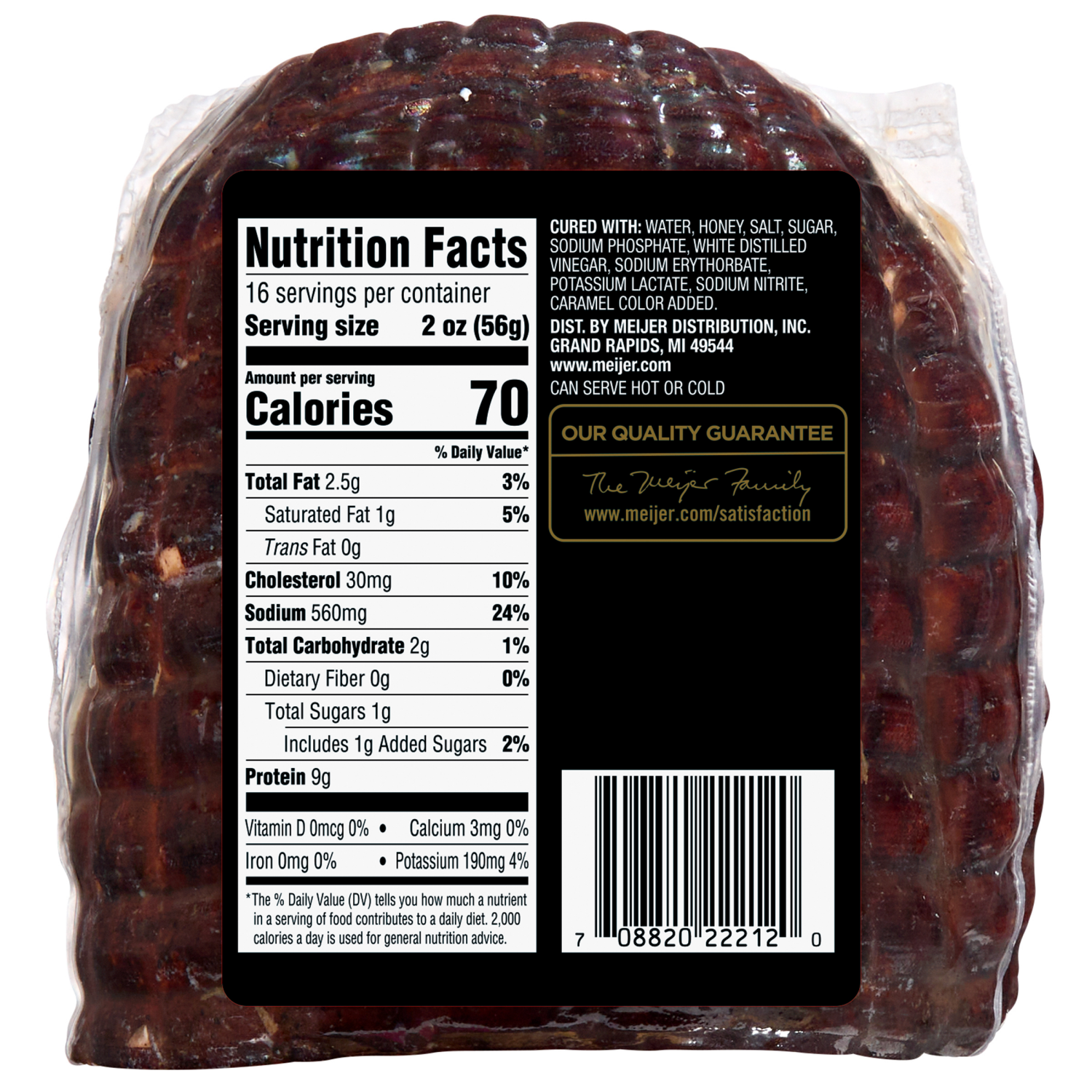 slide 2 of 2, Frederiks By Meijer BNLS 1/4 Black Forest Ham Sliced 32 oz, 32 oz