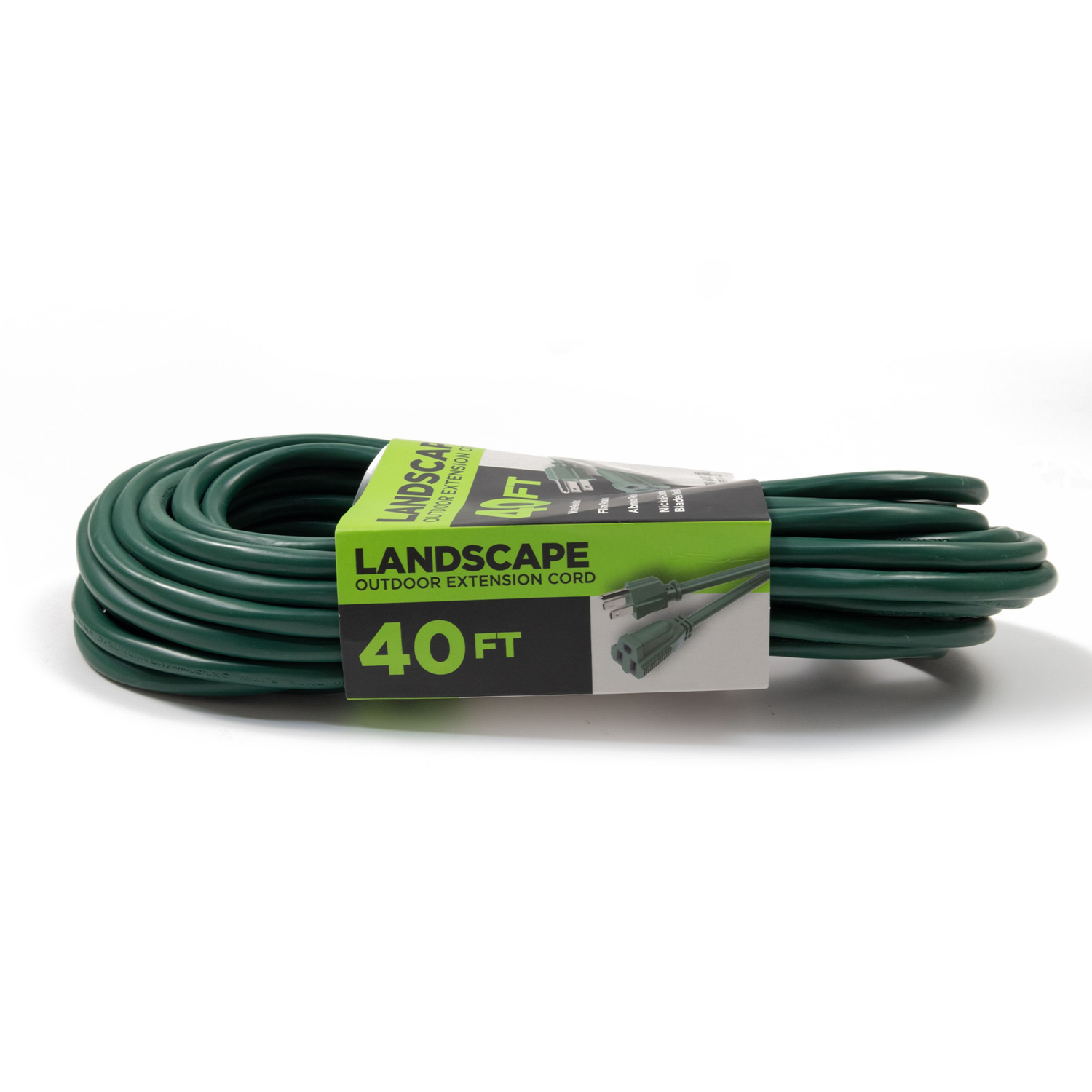 slide 3 of 3, Meijer Outdoor 16/3 Sjtw Extension Cord - Green, 40 Ft, 40 ft