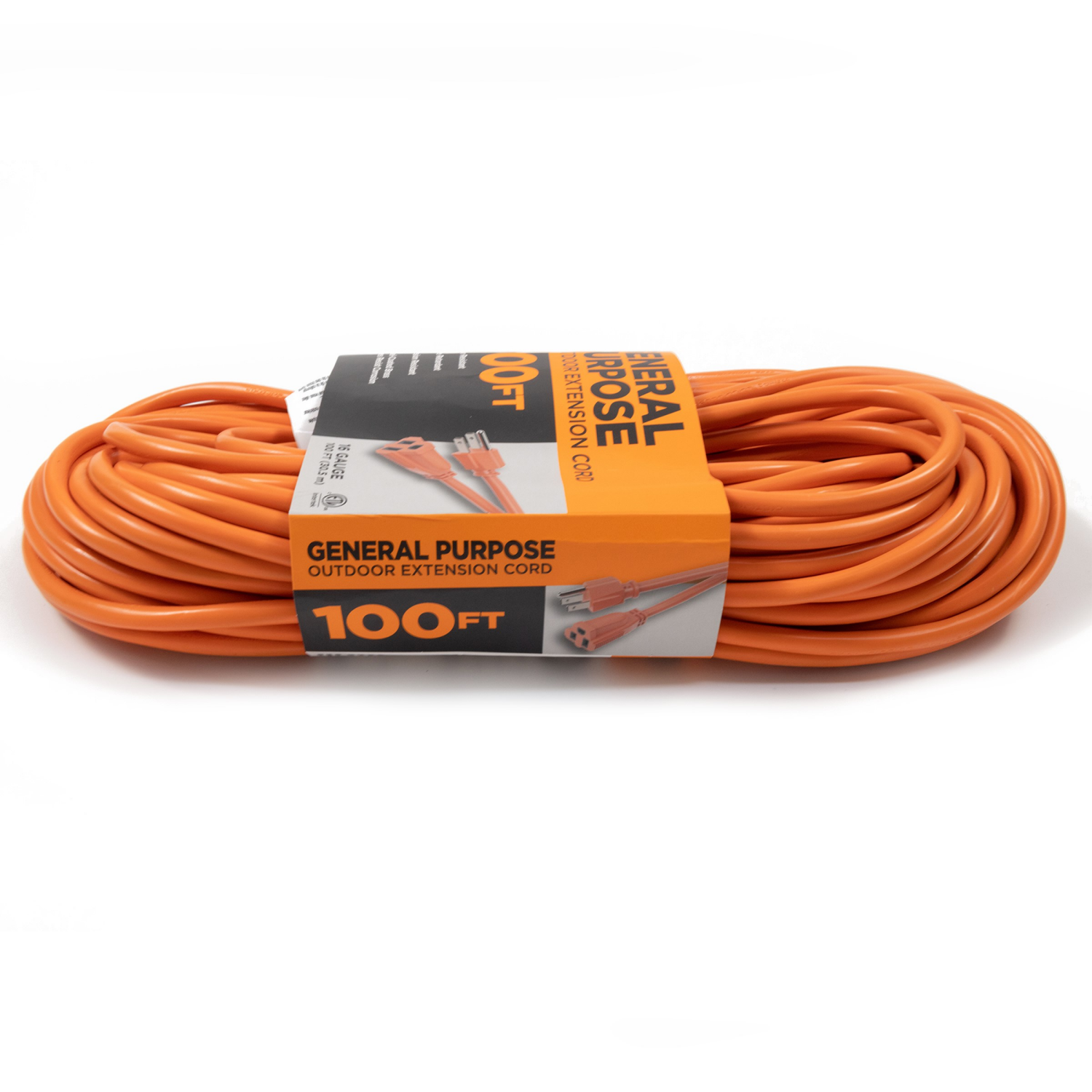 slide 3 of 3, Meijer 16/3 Sjtwgeneral Purpose Orange Outdoor Extension Cord, 100 Ft, 100 ft