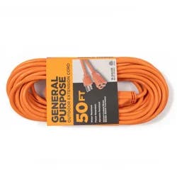 Meijer General Purpose Outdoor 16/3 Sjtw Extension Cord Orange Ec501630, 50'