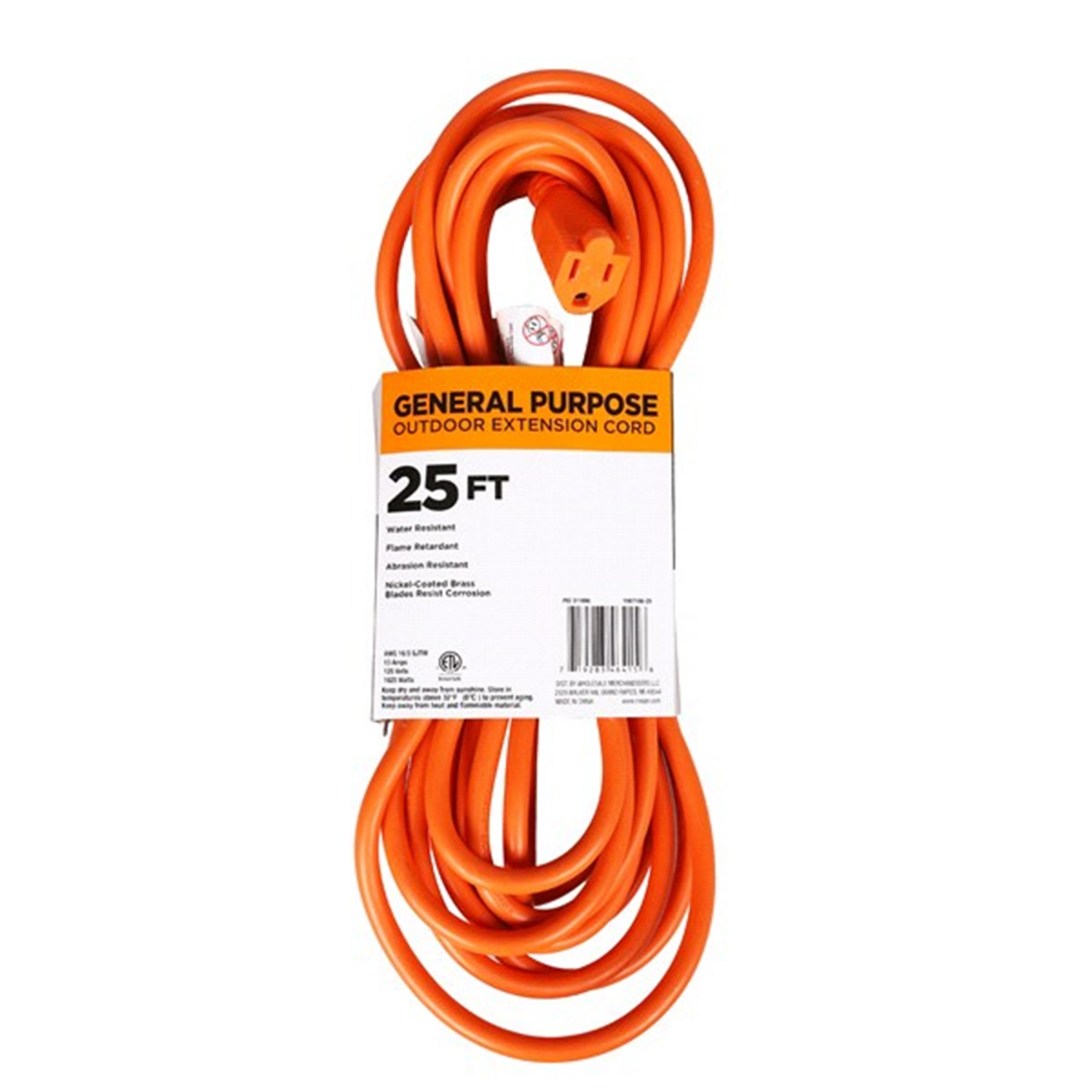 slide 2 of 4, Meijer Outdoor 16/3 Extension Cord - Orange, 25 ft, 25 ft