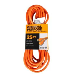 Meijer Outdoor 16/3 Extension Cord - Orange, 25 Ft