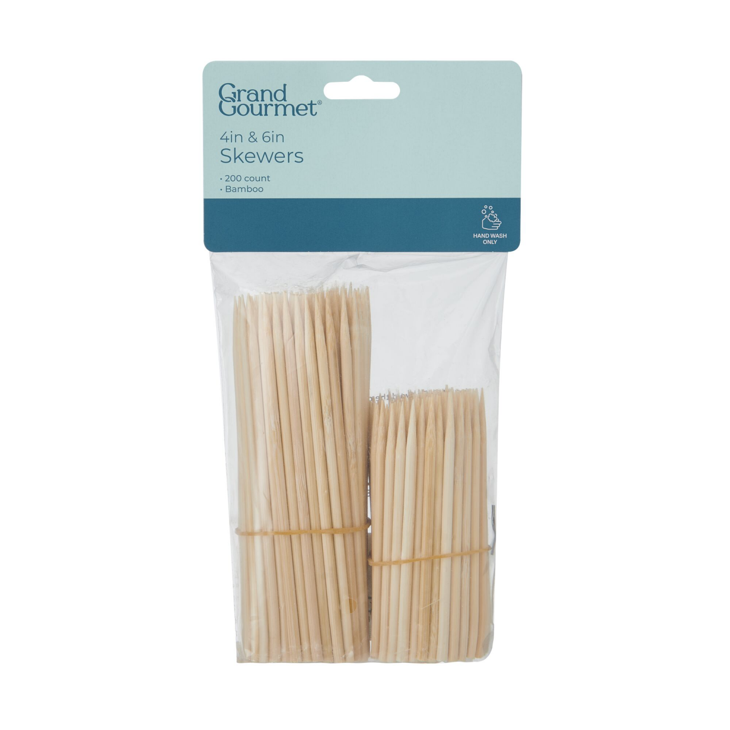 slide 2 of 2, Grand Gourmet 4 and 6 Inch Bamboo Skewers 200 Count, 200 ct