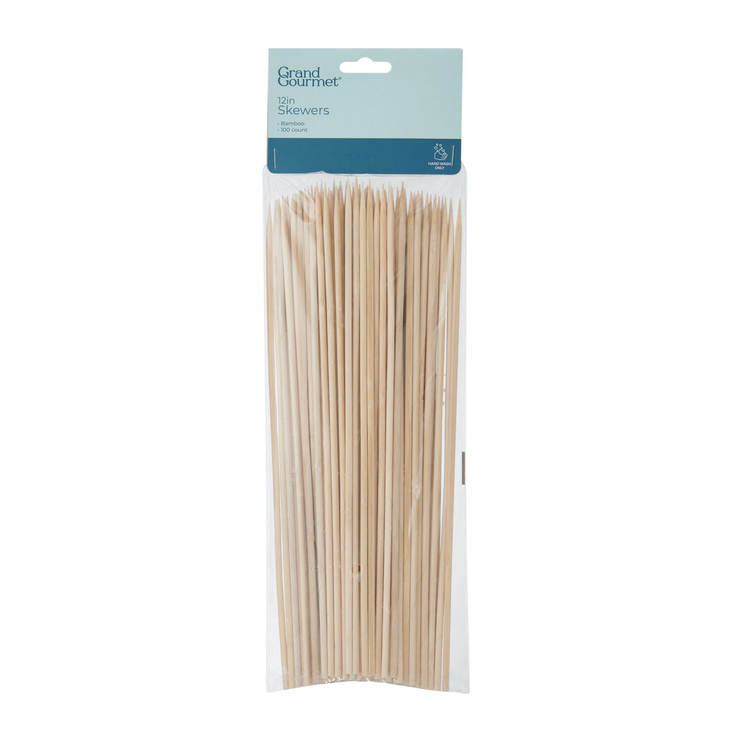 slide 2 of 2, Grand Gourmet Bamboo Skewers 100 Count 12 In, 100 ct