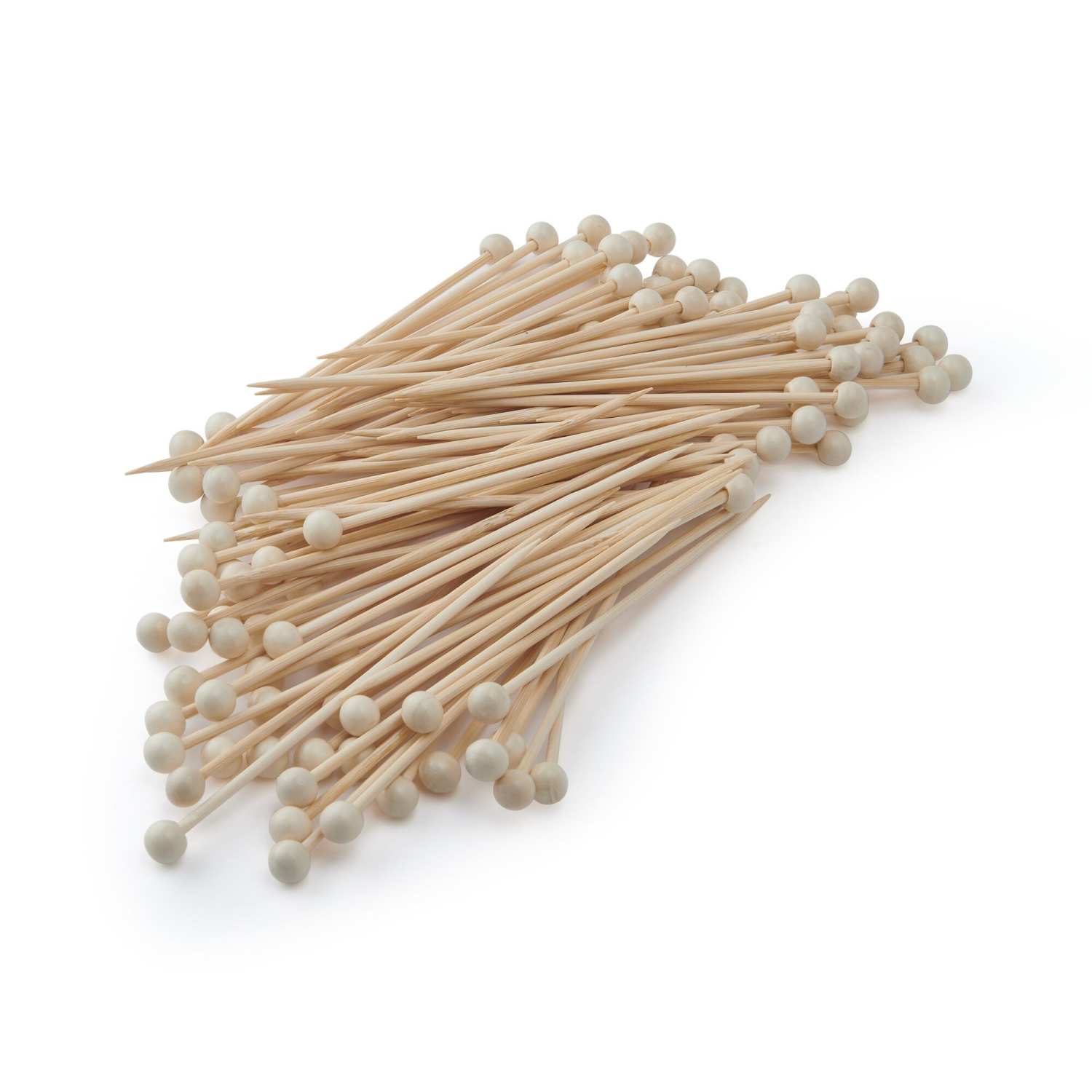 slide 1 of 2, Grand Gourmet Bamboo Ball Picks 100 Count, 100 ct