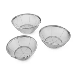 Grand Gourmet Mesh Colanders Stainless Steel Set of 3