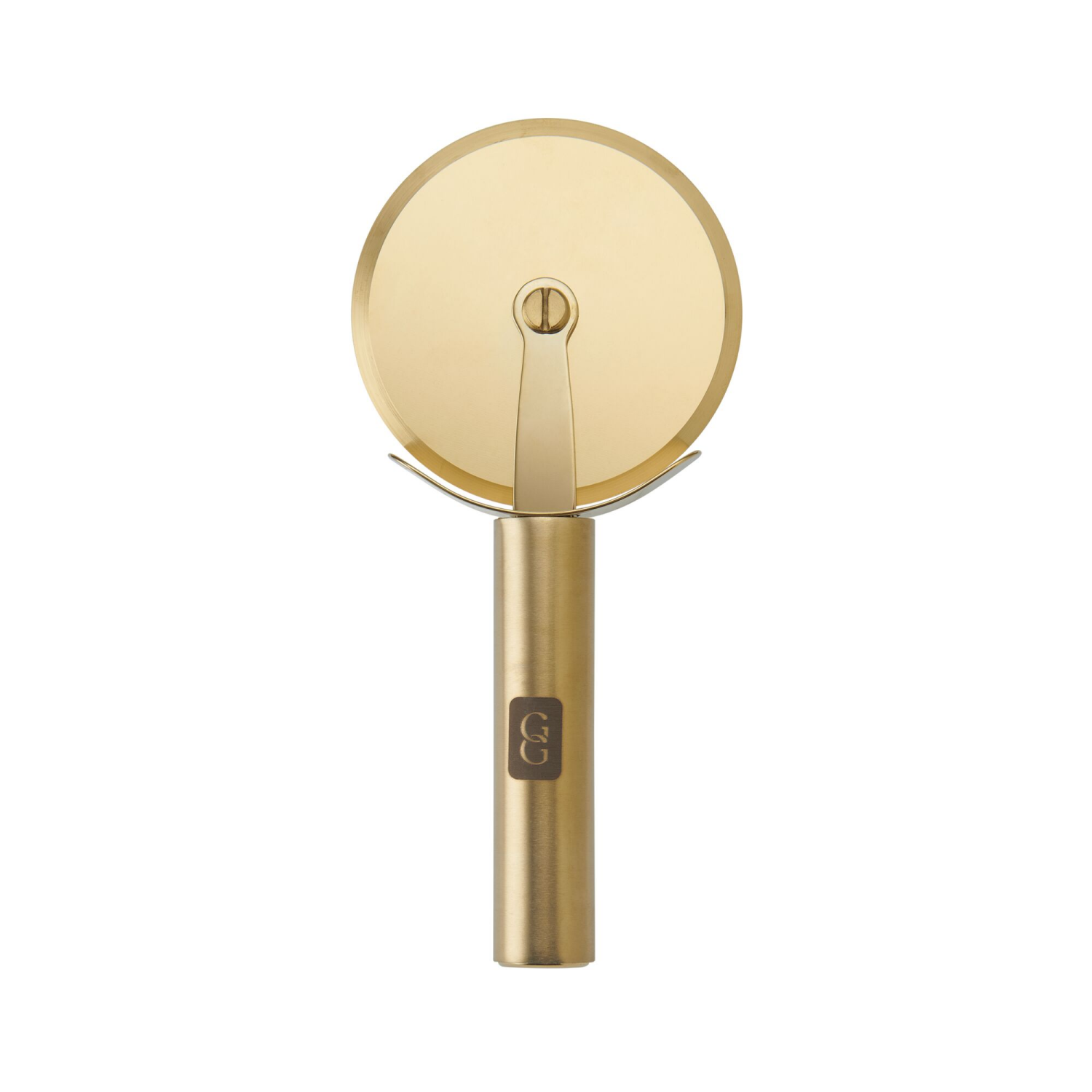 slide 2 of 2, Grand Gourmet Stainless Steel Gold Pizza Cutter, 1 ct