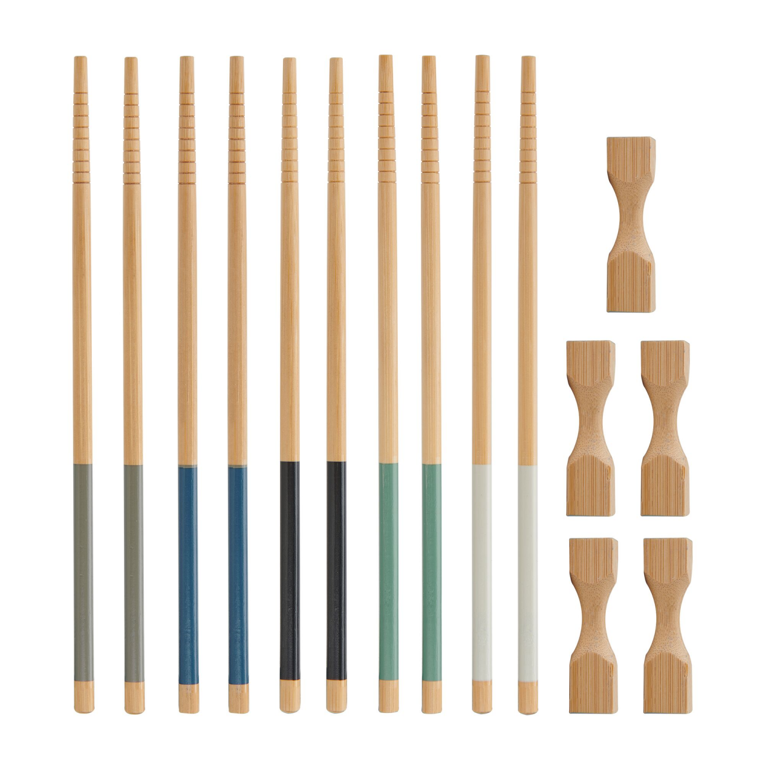 slide 2 of 2, Grand Gourmet Bamboo Wave Chopstics w Rests S15, 1 ct